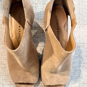 Lucky Brand Tan Suede Mules for Women